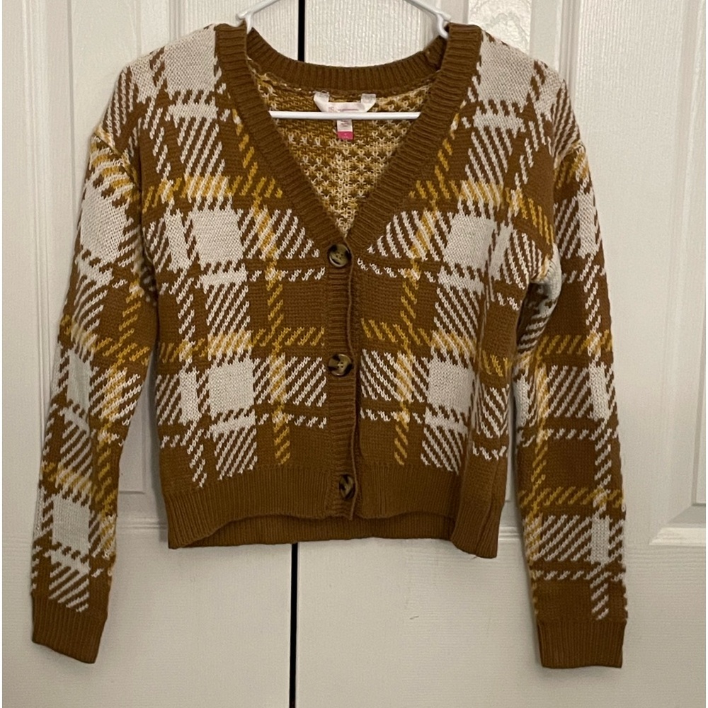 Plaid No Boundaries cardigan